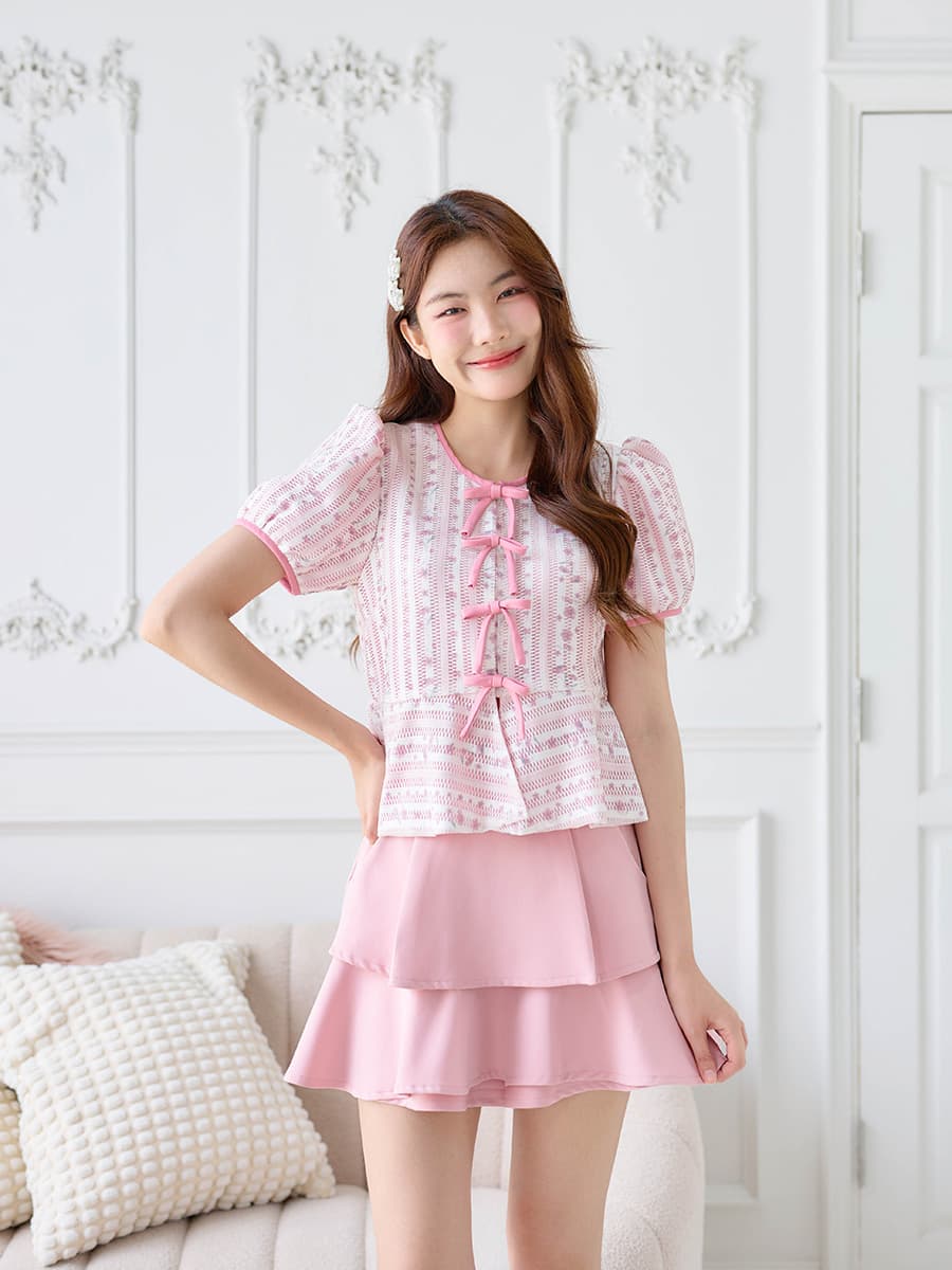 Stella Baby Pink Blouse ภาพที่ 1