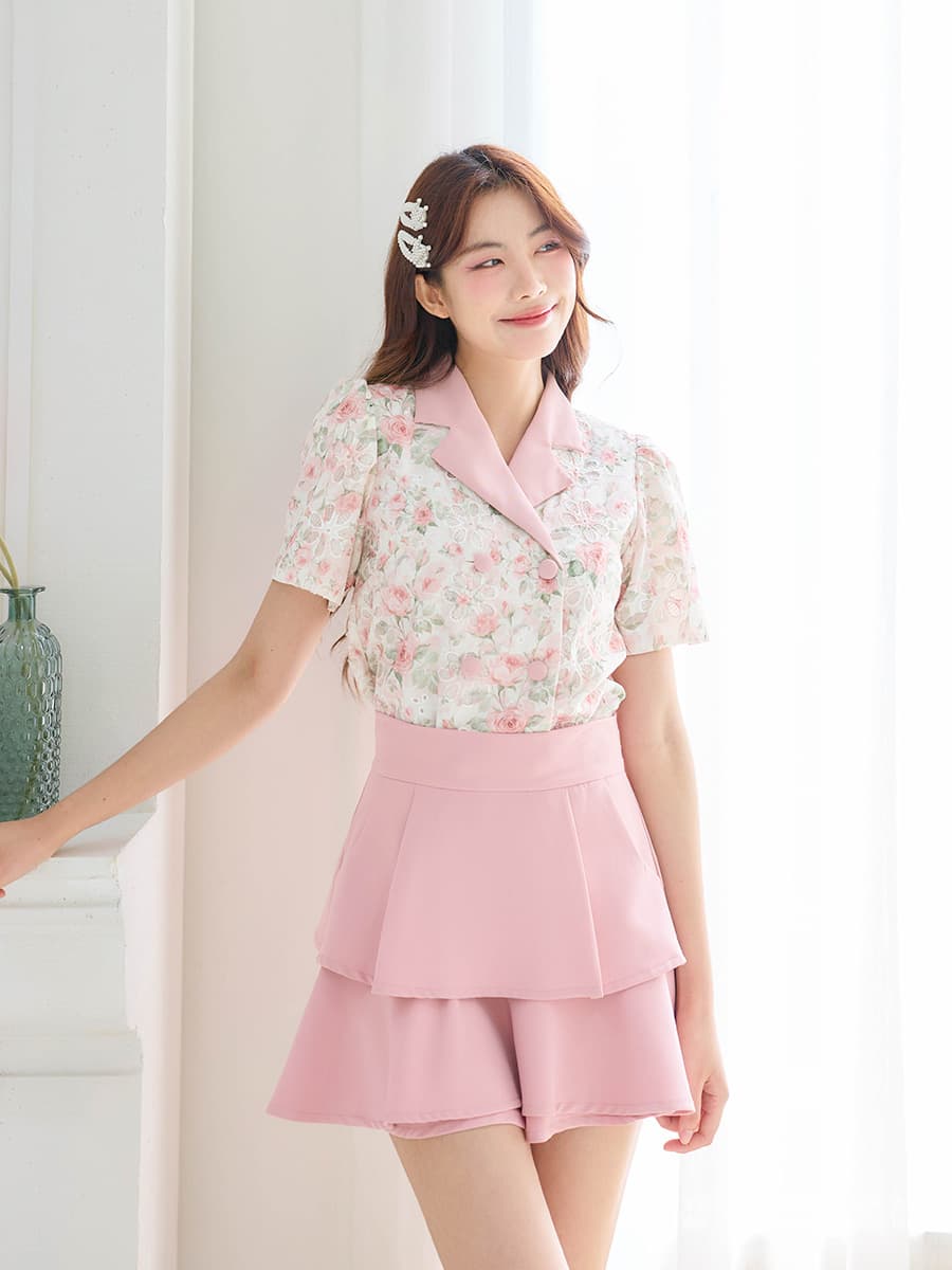 Bella Pink Blazer Blouse ภาพที่ 1