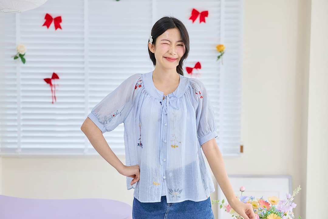 Lilybell Floral Tencel Blouse ภาพที่ 1