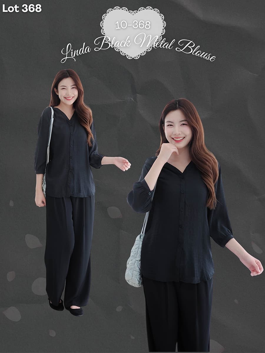 Linda Black Metal Blouse ภาพที่ 1