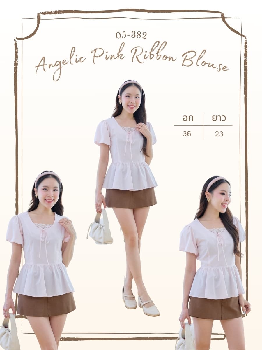Angelic Pink Ribbon Blouse ภาพที่ 1
